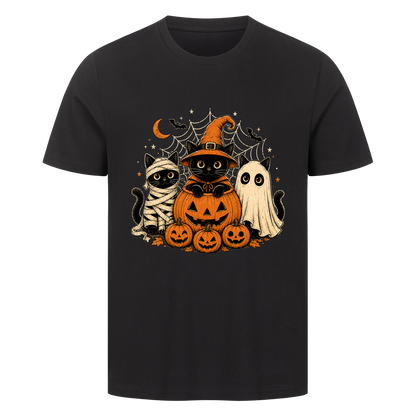 Verkleidete Kätzchen und Kürbisse T-Shirt