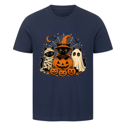 Verkleidete Kätzchen und Kürbisse T-Shirt