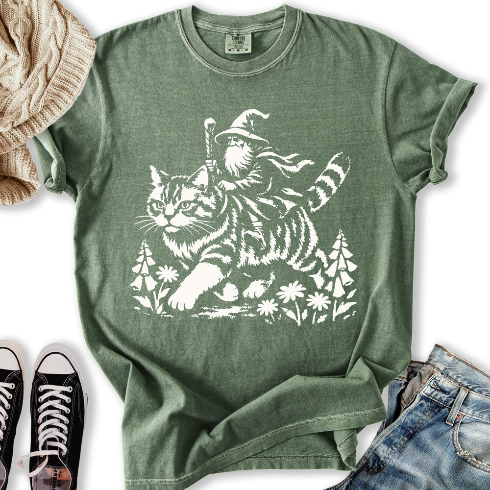 Wizard Cat Rider Relaxed Tee