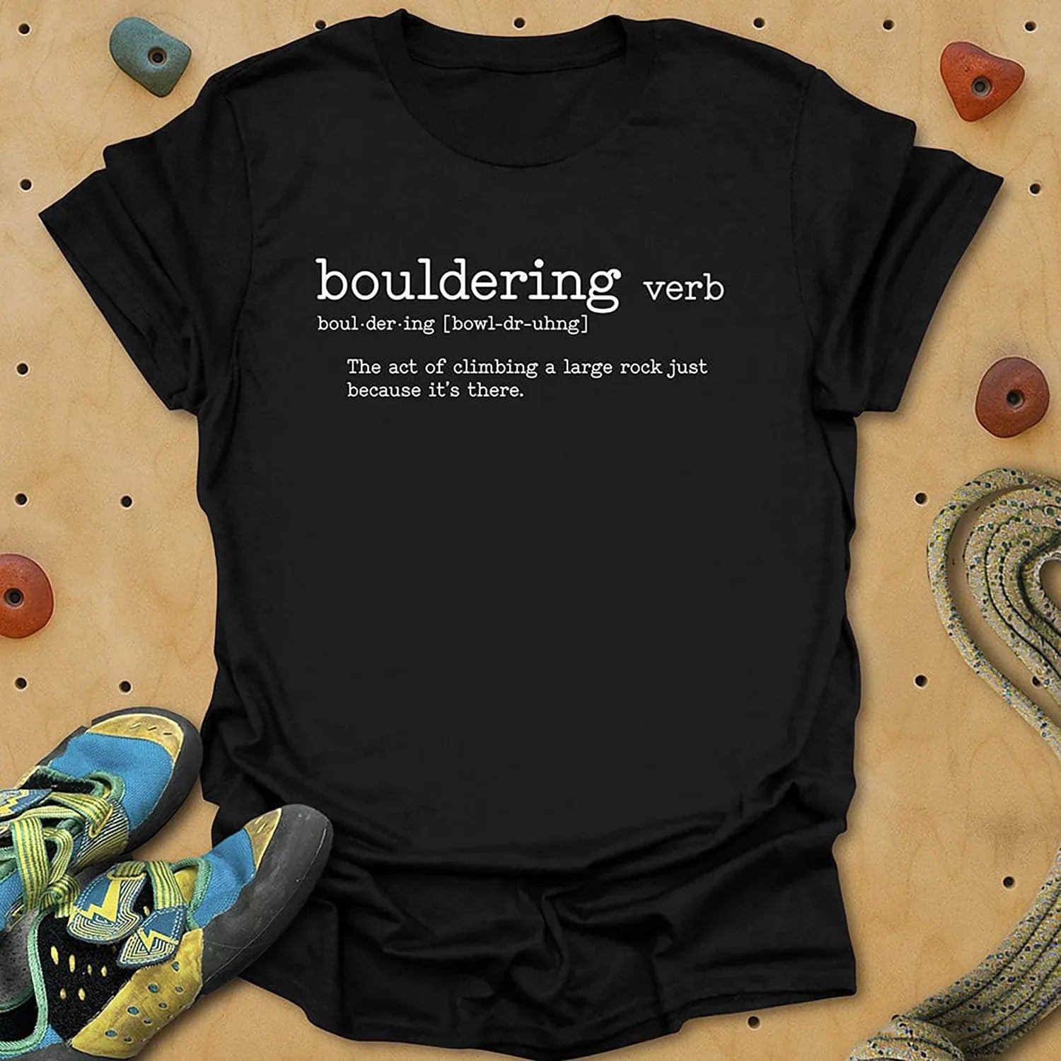 Bouldering Definition Tee - Black