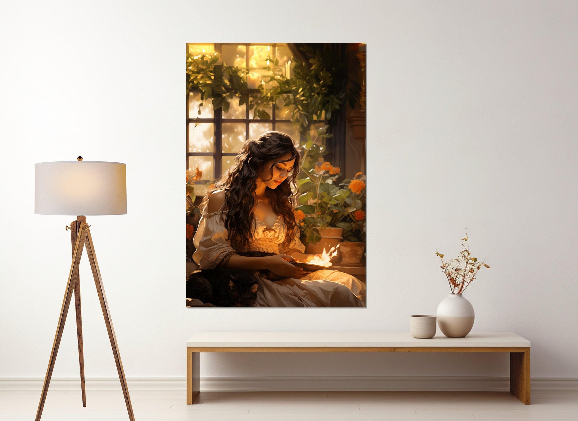Hestia Canvas Print – Greek Mythology Art | Ready to Hang Gallery Wrapped Cotton Canvas