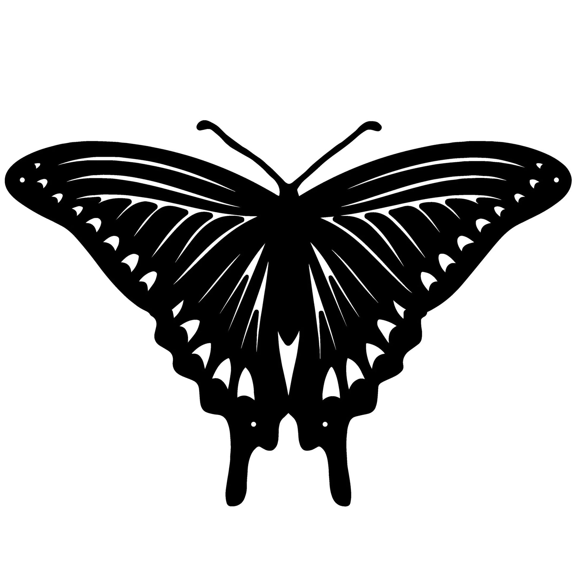 Butterfly Three Butterflies Butterflies Butterfly Metal Wall Decor - 10 inches - metal sign