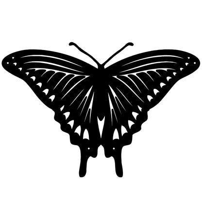 Butterfly Three Butterflies Butterflies Butterfly Metal Wall Decor - 10 inches - metal sign