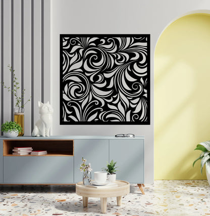 Metal Decorative Panel Fence Privacy Screen Steel Panel Beautiful Unique Minimalist Outdoor Or Indoor Dp40 - 10 inches - metal sign