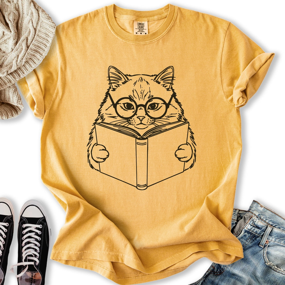 Reading Cat Relaxed Tee