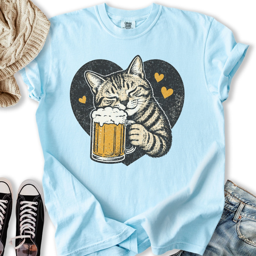 Beer Lovin Cat Relaxed Tee