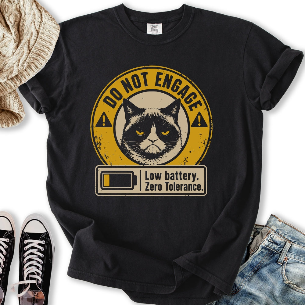 Do Not Engage Cat Relaxed Tee