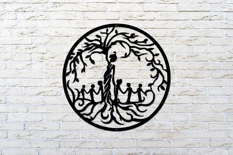 Tree of Life Mother Child Sign Metal Tree of Life Tree of Life Decor Gift for Mom Mother's Day Gift Mom - metal sign