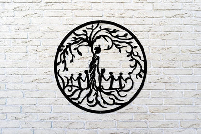 Tree of Life Mother Child Sign Metal Tree of Life Tree of Life Decor Gift for Mom Mother's Day Gift Mom - metal sign
