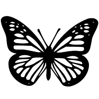 Butterfly Three Butterflies Butterflies Butterfly Metal Wall Decor - 12 inches - metal sign