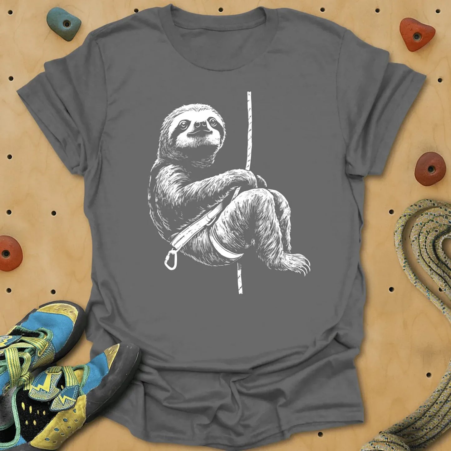 Sloth Climb Tee - Charcoal