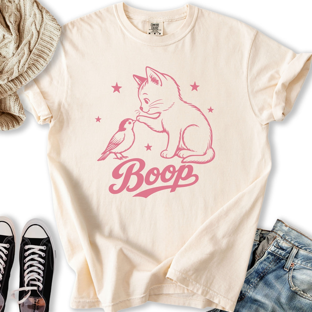 Kitten Bird Boop Relaxed Tee