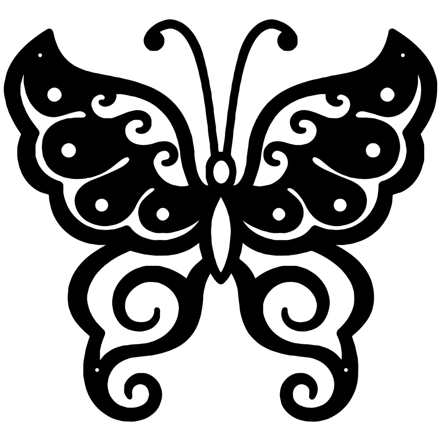 Butterfly Three Butterflies Butterflies Butterfly Metal Wall Decor - 14 inches - metal sign