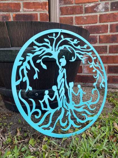 Tree of Life Mother Child Sign Metal Tree of Life Tree of Life Decor Gift for Mom Mother's Day Gift Mom - metal sign