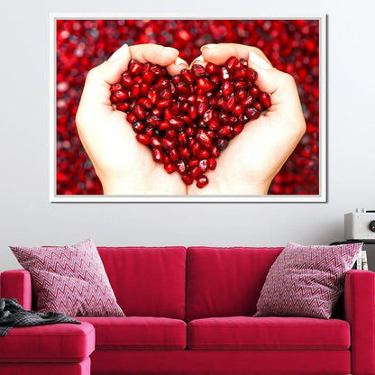 Pomegranate Seeds Canvas Wall Art