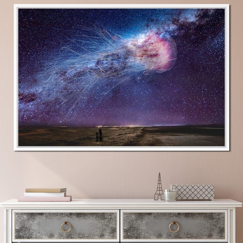Cosmic Jellyfish Galaxy - KitConcepts Canvas Wall Art