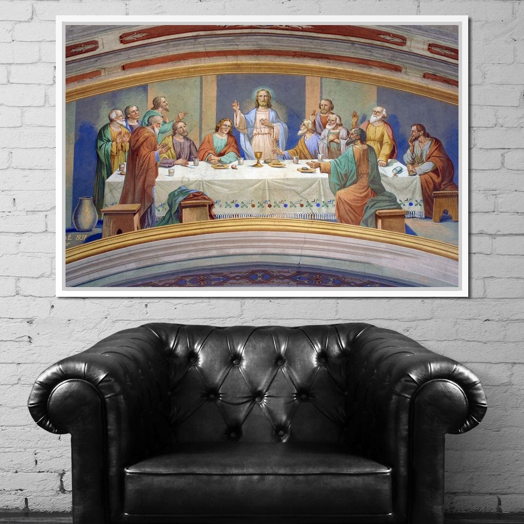 Last Supper Fresco Canvas Wall Art