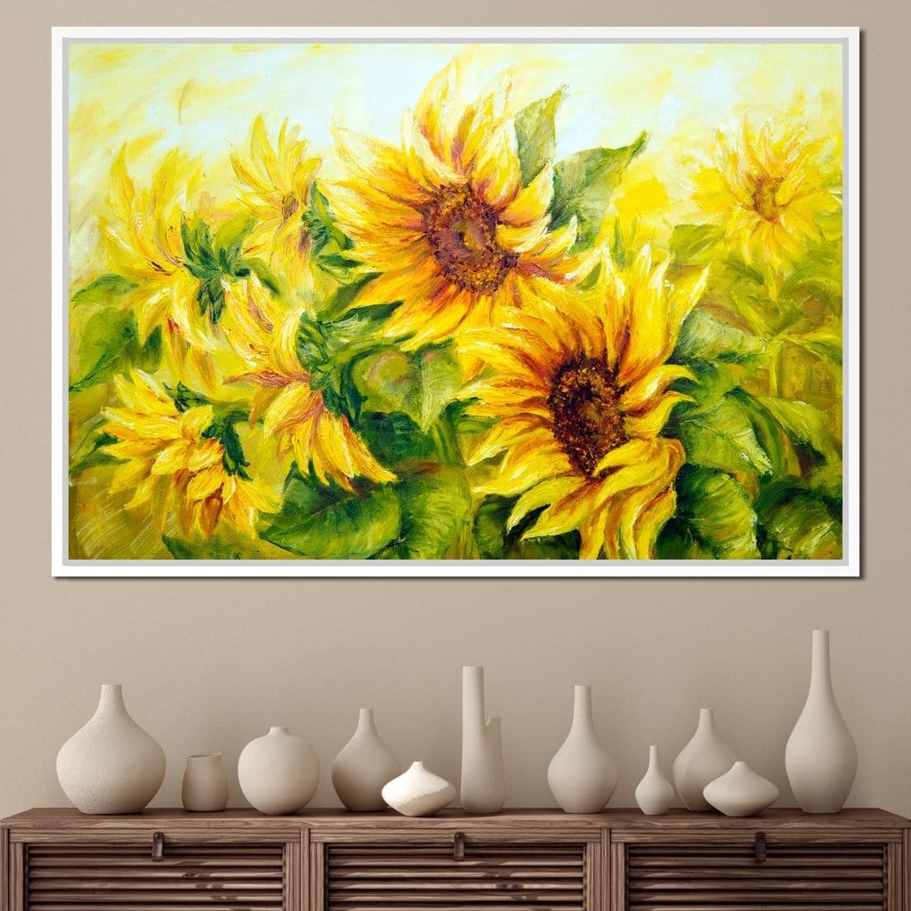 Beautiful Sunflowers Canvas Wall Art