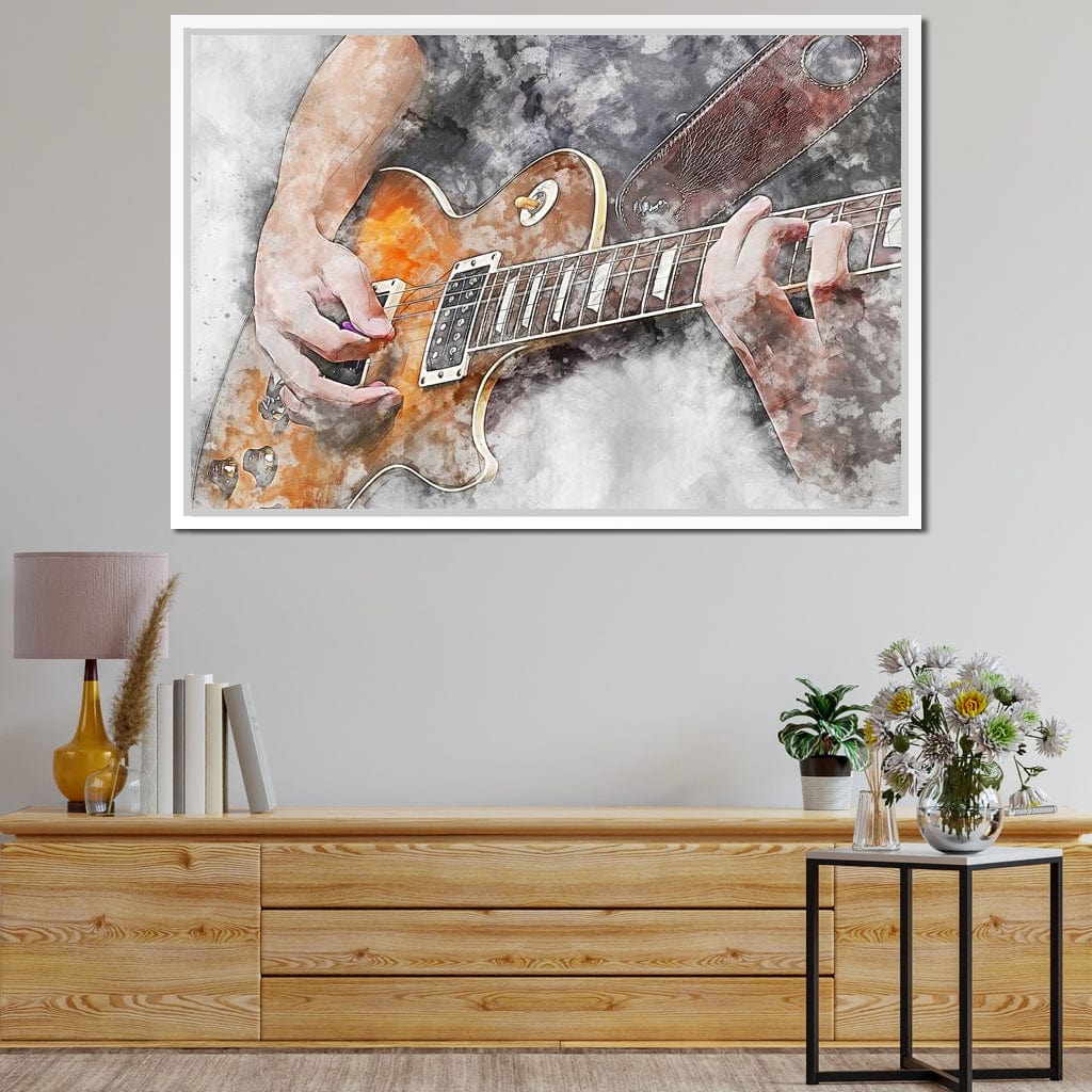 Electric Guitar - Mateo Canvas Wall Art
