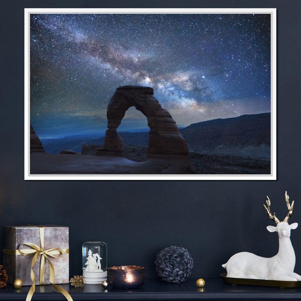 Arch Under the Milky Way Canvas Wall Art