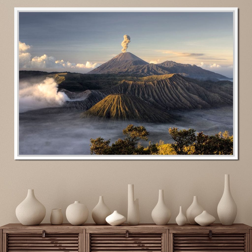 Bromo Volcano Canvas Wall Art
