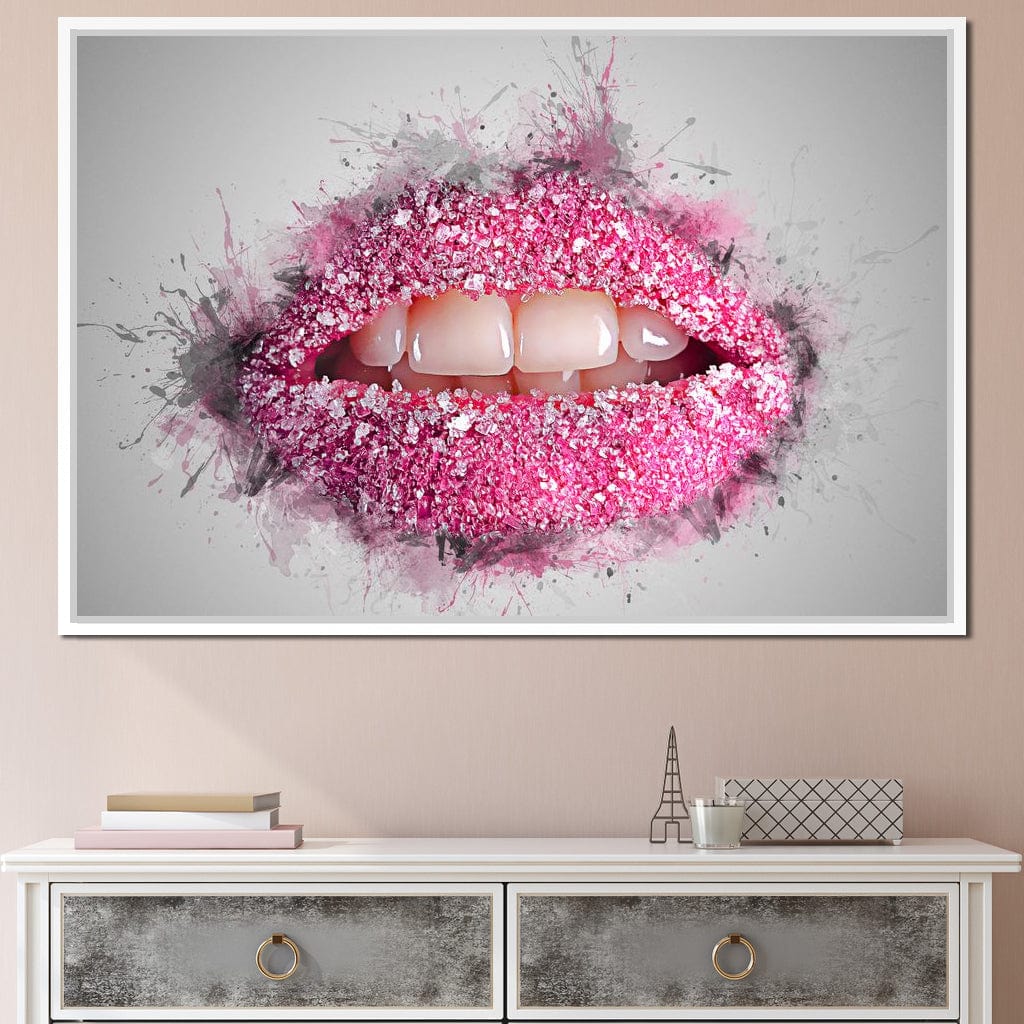 Sugar Lips Canvas Wall Art