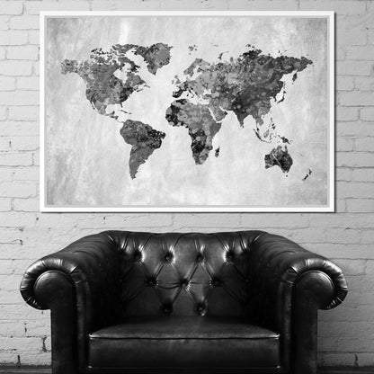 World Map 9 - Mateo Canvas Wall Art