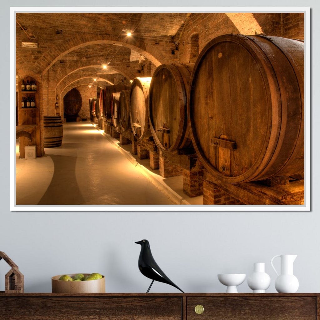 Wine Cellar in the Abbey Canvas Wall Art