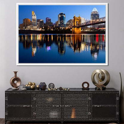 Cincinnati Skyline Canvas Wall Art
