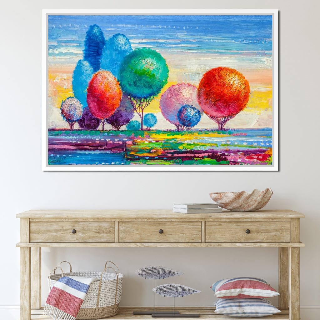 Autumn Fantasy Forest Canvas Wall Art