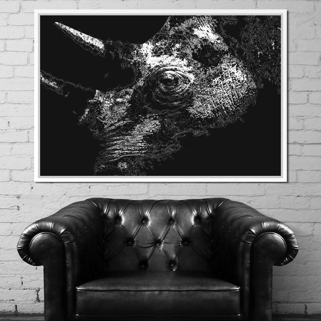 Big 5 Collection - Rhino Canvas Wall Art