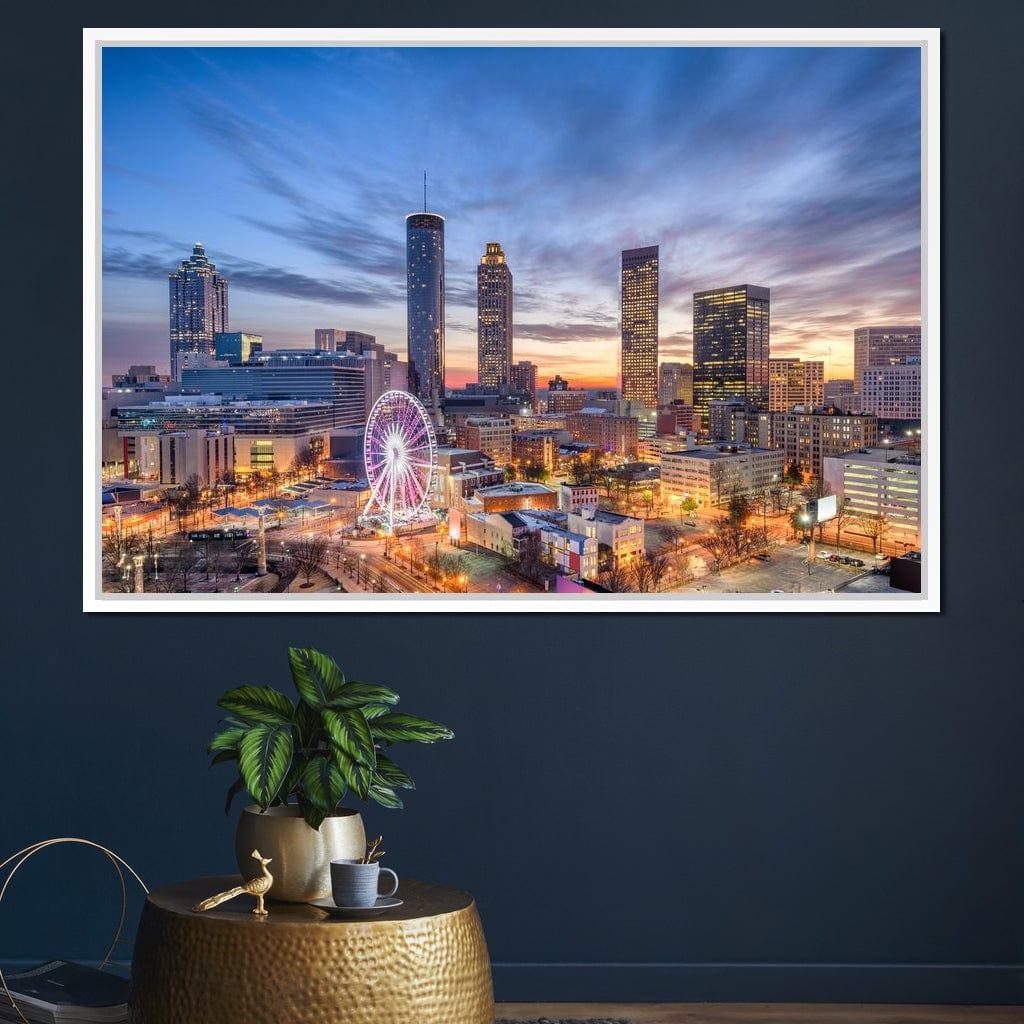 Atlanta Skyline Canvas Wall Art