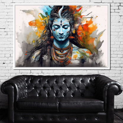 Serene Shiva Canvas Wall Art