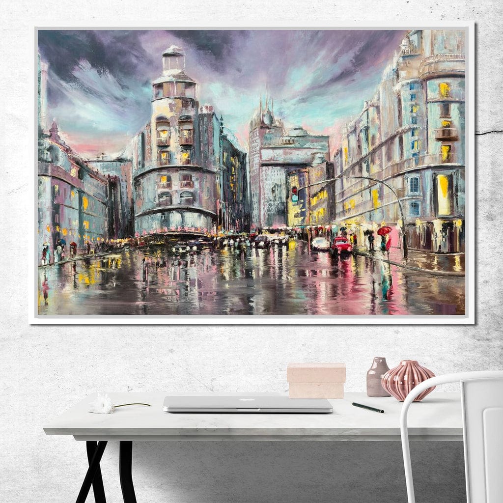 Avenue de Paris Canvas Wall Art