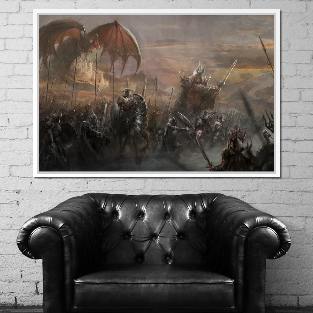 Fantasy Battlefield Canvas Wall Art