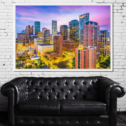 Houston Skyline Canvas Wall Art