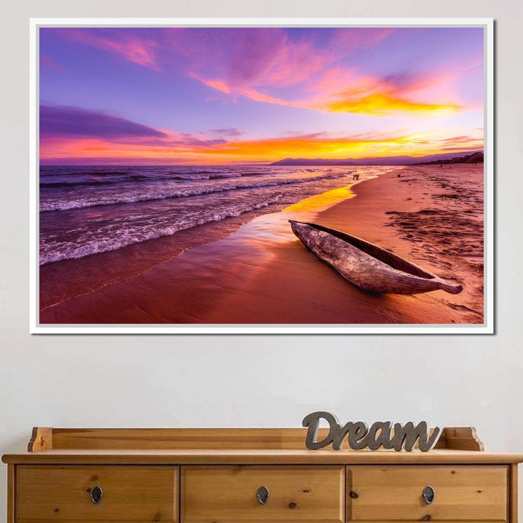 Lake Malawi Sunset Canvas Wall Art