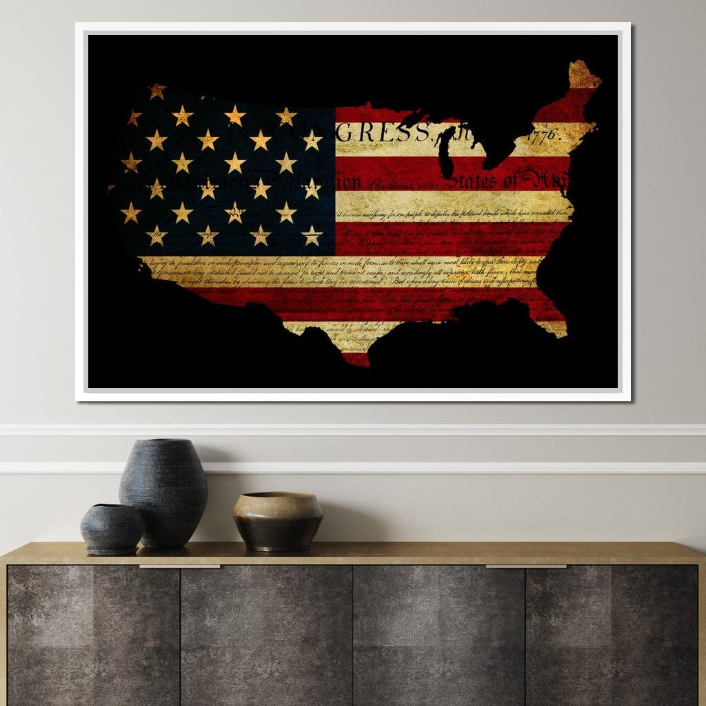 Declaration of Independence Canvas Wall Art