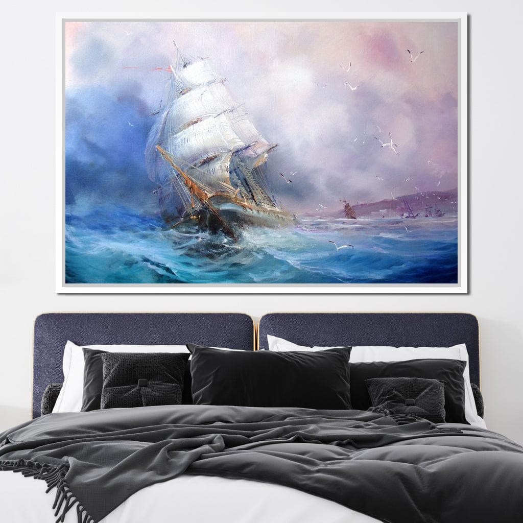 Trading Ship Canvas Wall Art