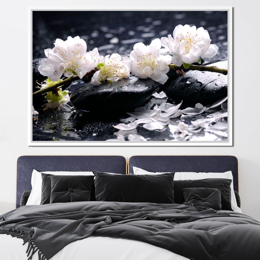 Spa Flowers Canvas Wall Art