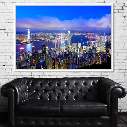 Hong Kong Skyline Canvas Wall Art