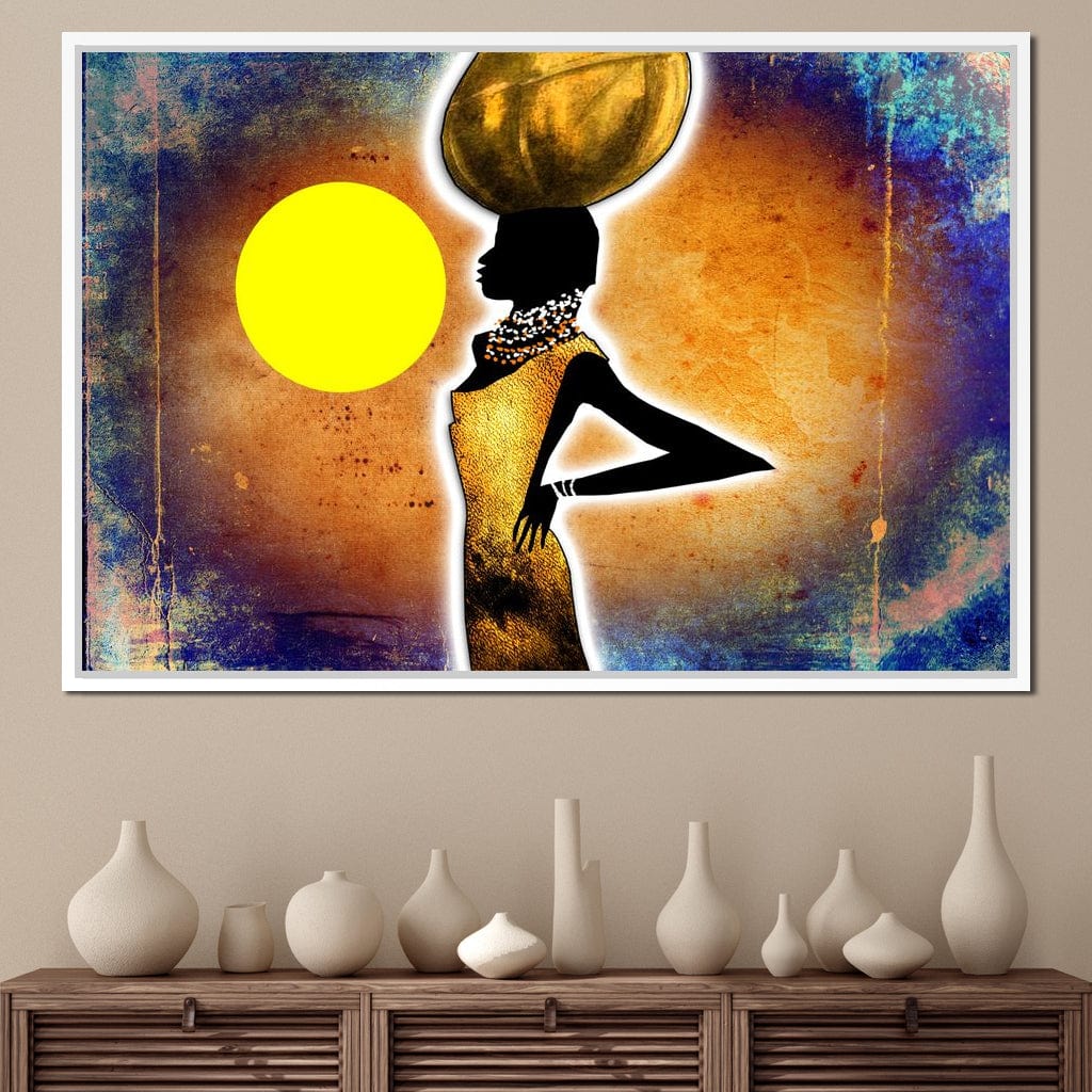 African Woman Canvas Wall Art