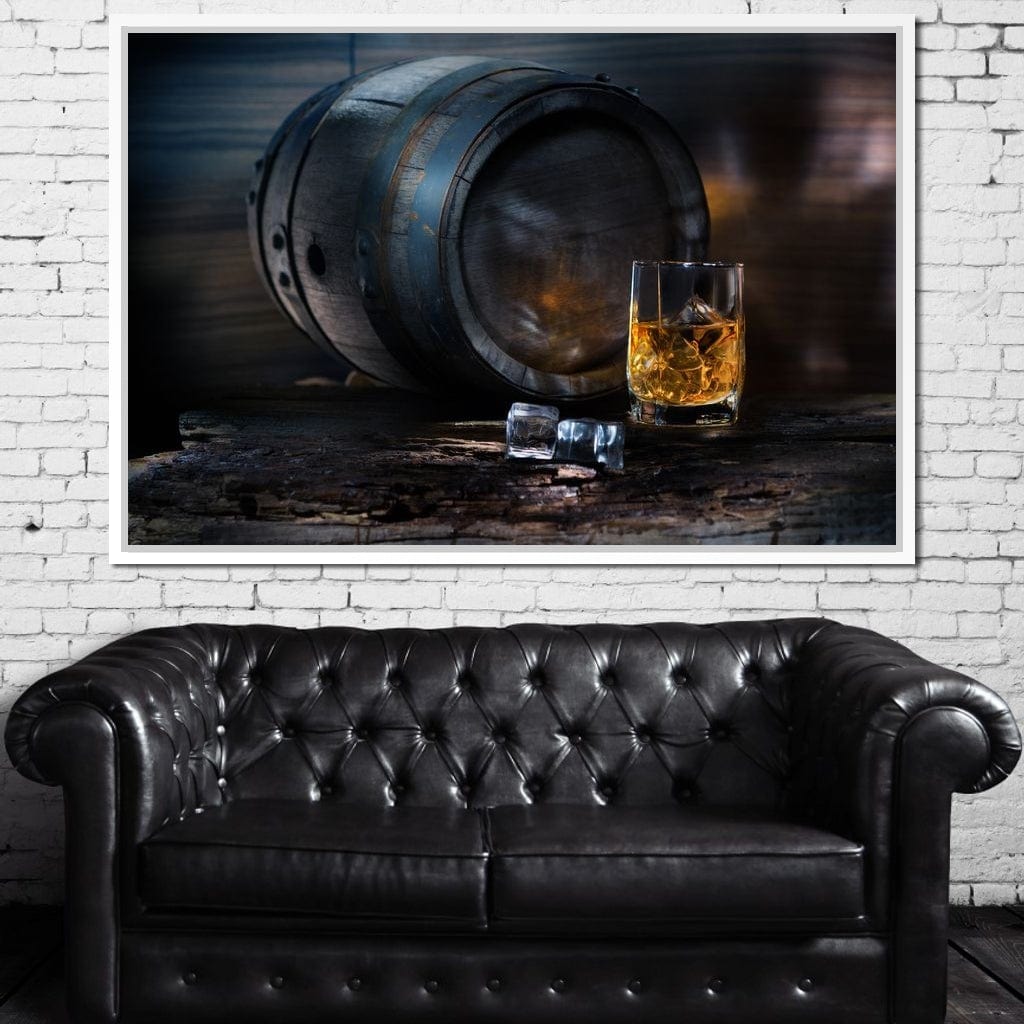 Keg of Whiskey Canvas Wall Art