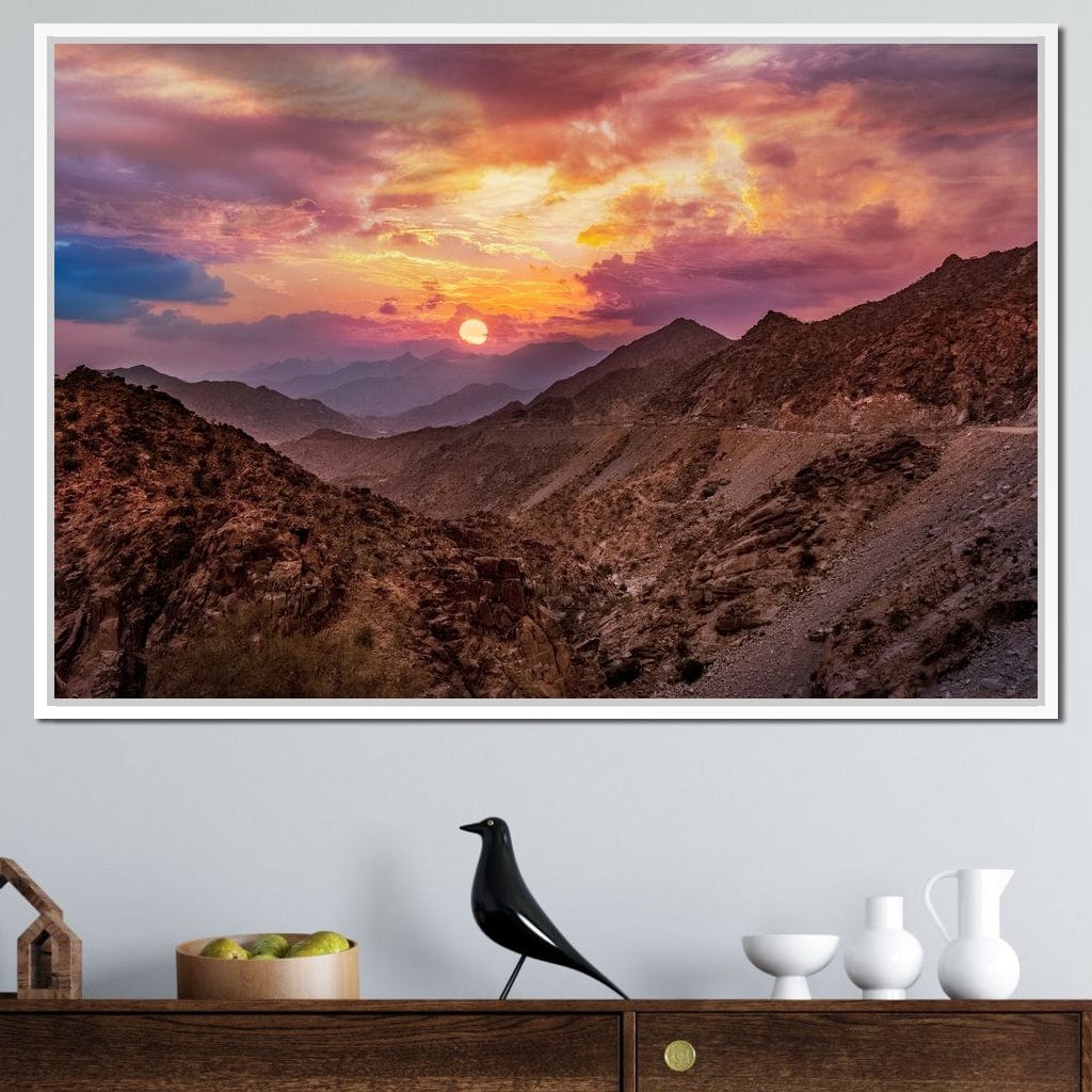 Desert Mountains Canvas Wall Art