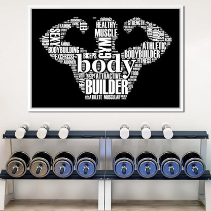 Body Builder Canvas Wall Art