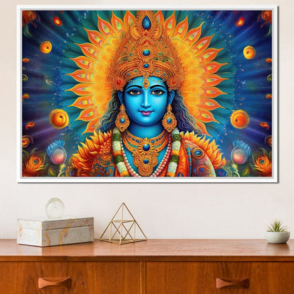 Vishnu's Aura Canvas Wall Art