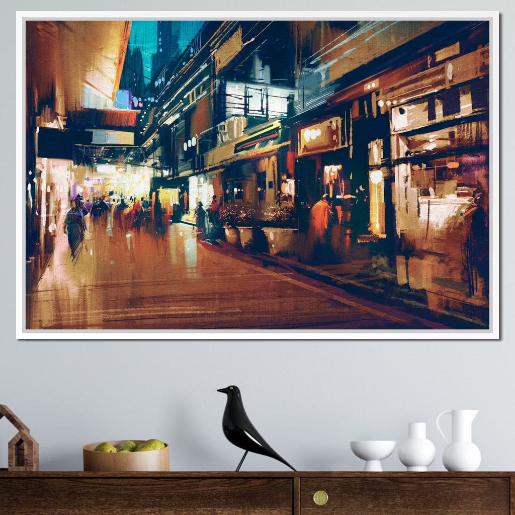 City Market Canvas Wall Art