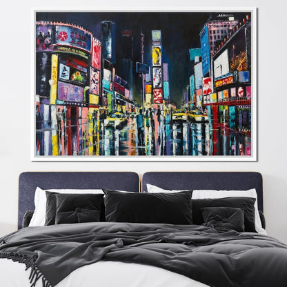 Busy Avenue Canvas Wall Art