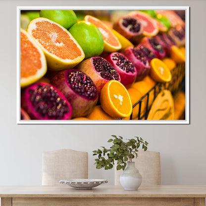 Istanbul Fruit Market Canvas Wall Art