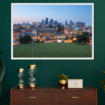 Kansas City Skyline Canvas Wall Art